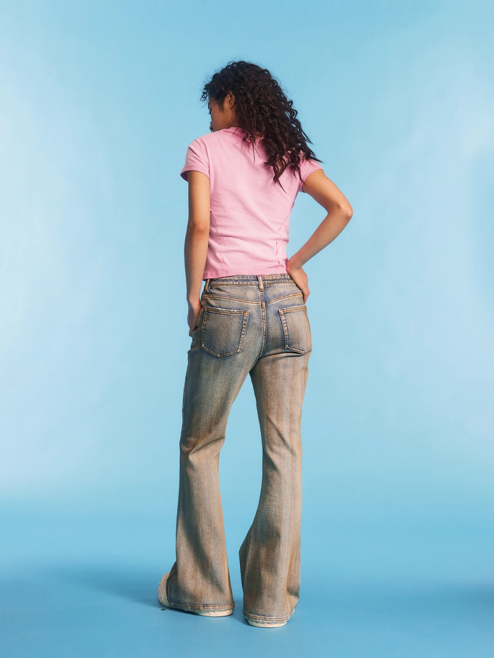 1807 Washed Cropped Slim Tee | Face 3 Face