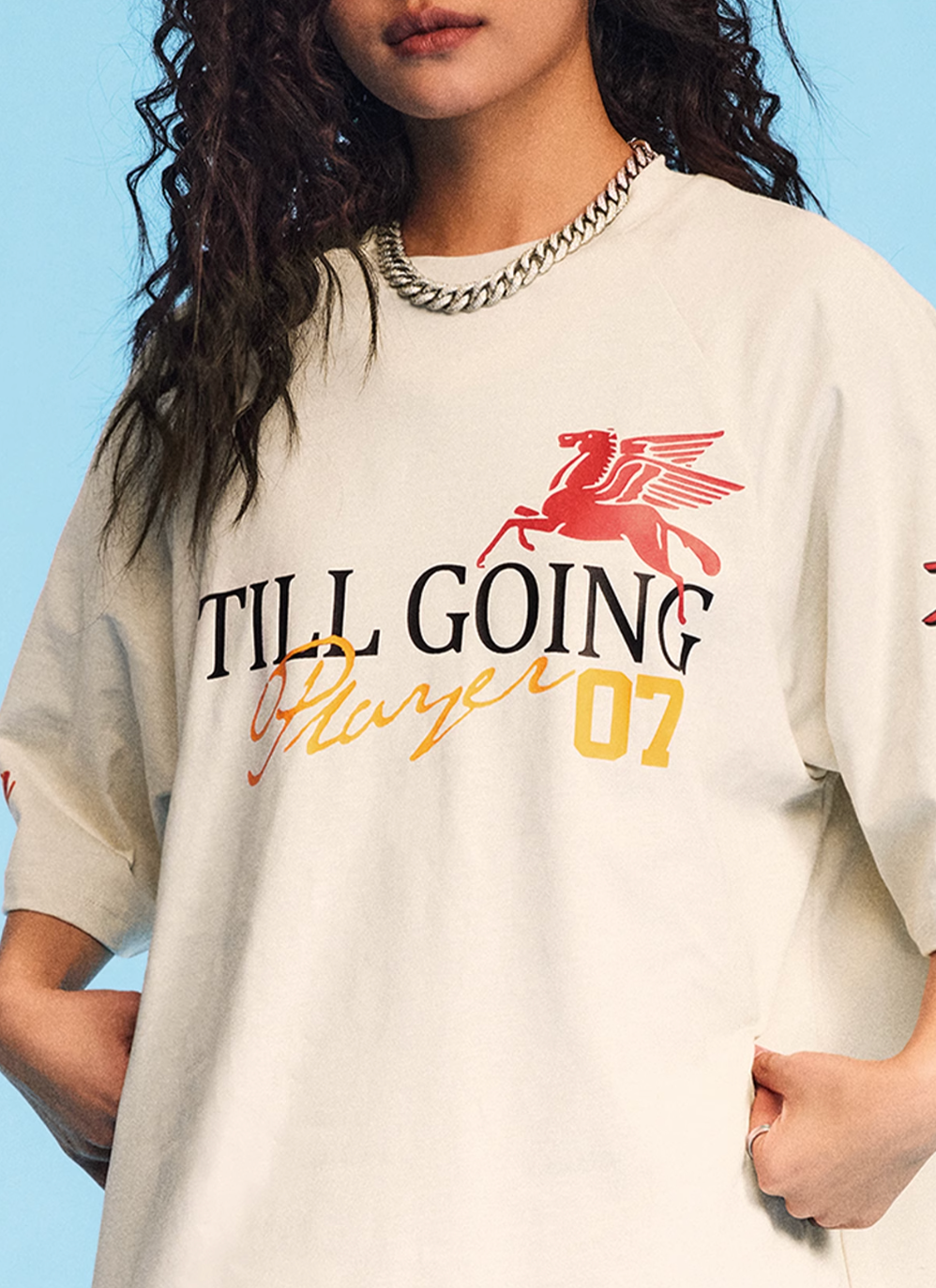 1807 Pegasus Print Raglan Tee | Face 3 Face