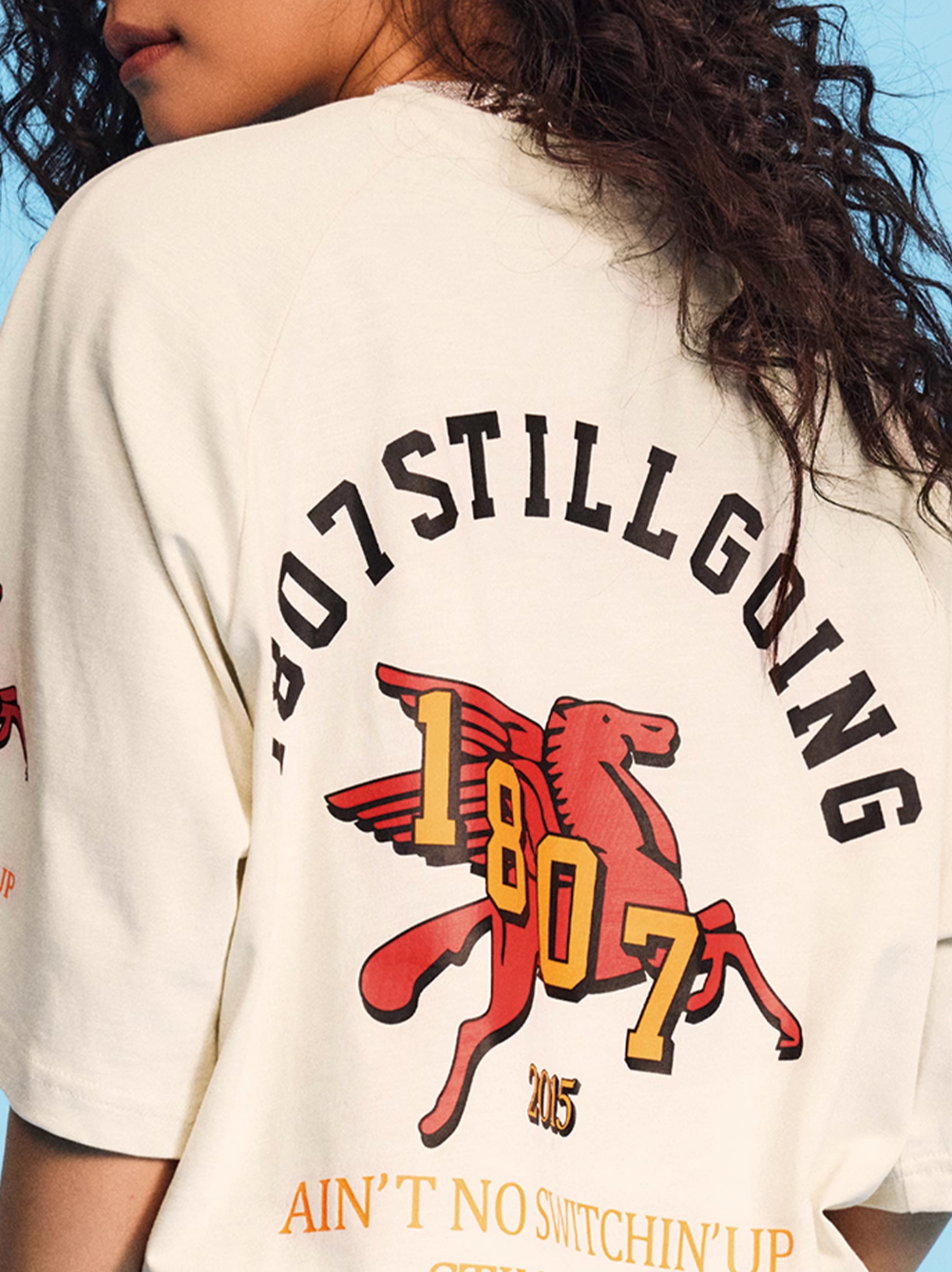 1807 Pegasus Print Raglan Tee | Face 3 Face