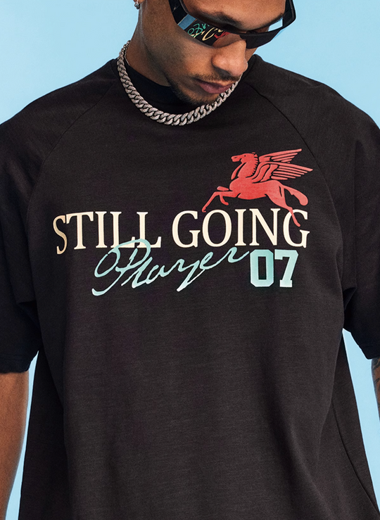 1807 Pegasus Print Raglan Tee | Face 3 Face