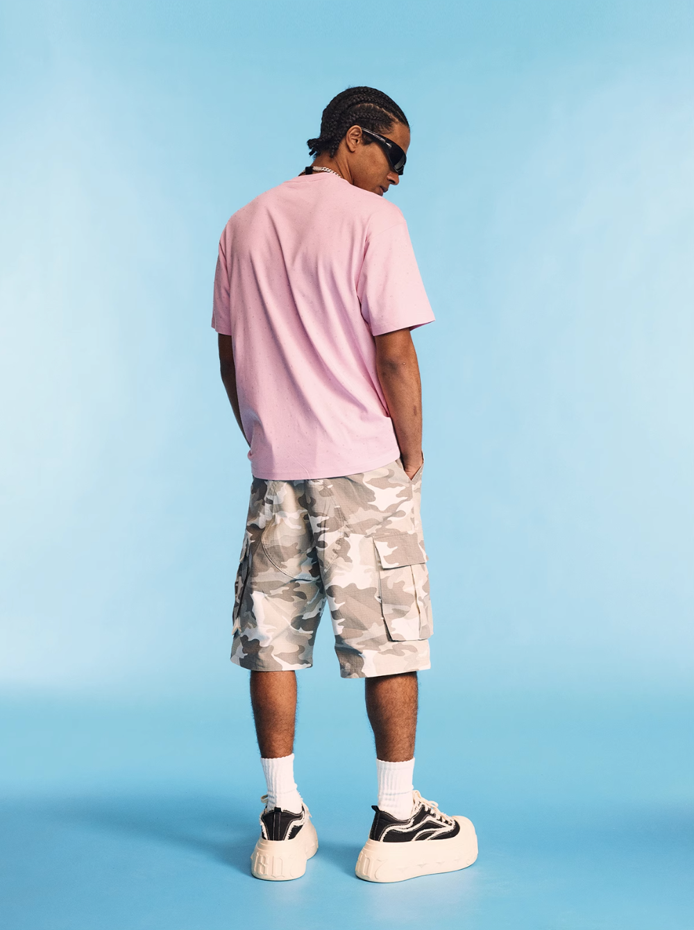 1807 Full Rhinestone Embroidery Logo Tee | Face 3 Face