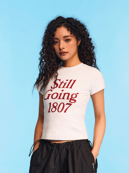 1807 Still Going Cropped Slim Tee | Face 3 Face