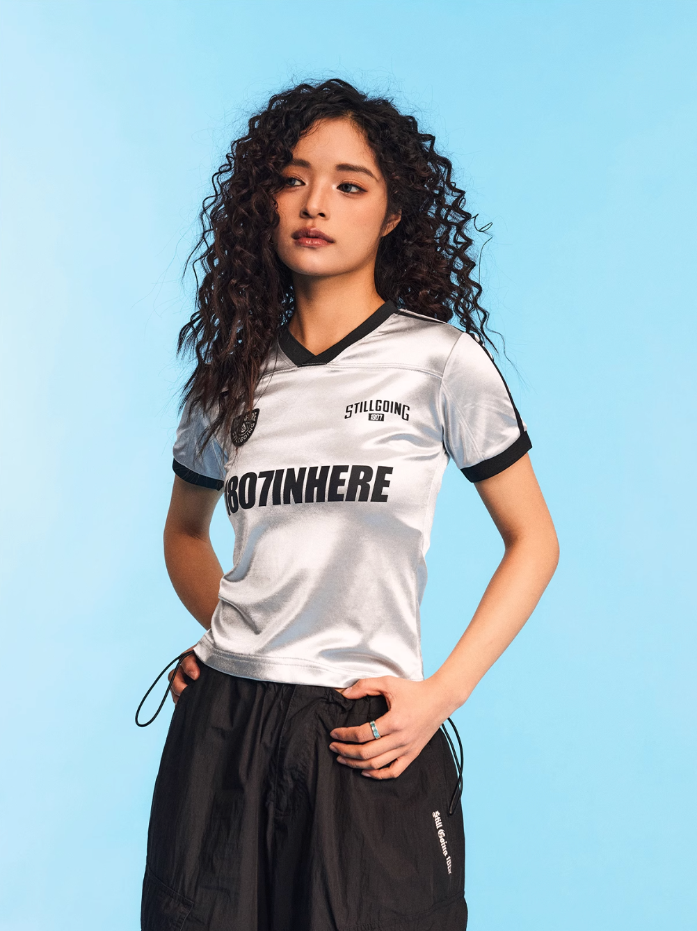 1807 V Neck Slim Sports Jersey | Face 3 Face