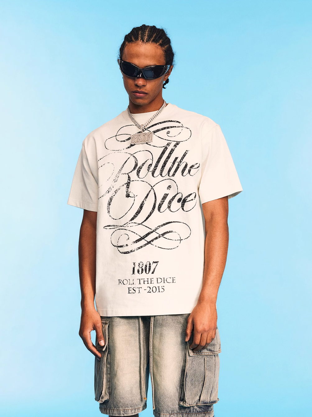 1807 ROLLTHEDICE Script Logo Tee | Face 3 Face