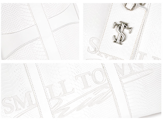 Small Town Kid Snake Pattern Leather Weekender Bag | Face 3 Face