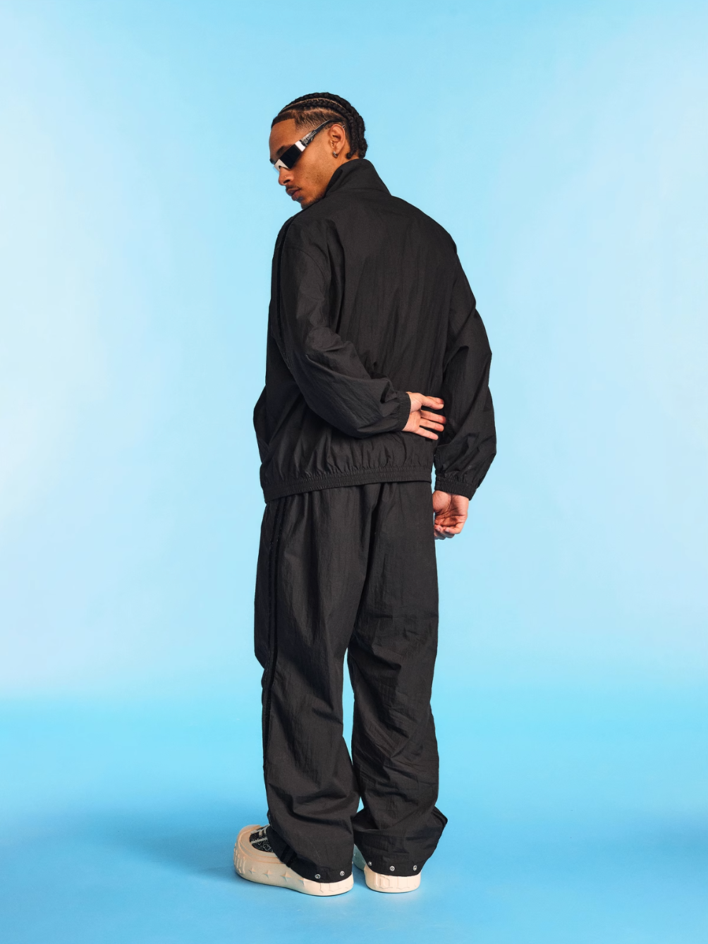 1807 Gothic Logo Side Stripe Track Pants | Face 3 Face