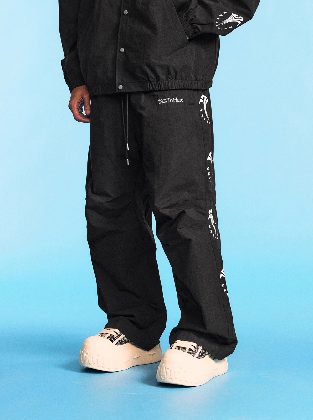 Inhere 1807 INHERE Logo Track Pants - Trendy Streetwear – Face 3 Face