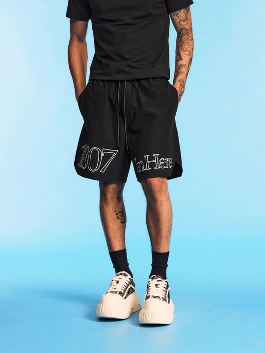 1807 INHERE Logo Track Shorts | Face 3 Face