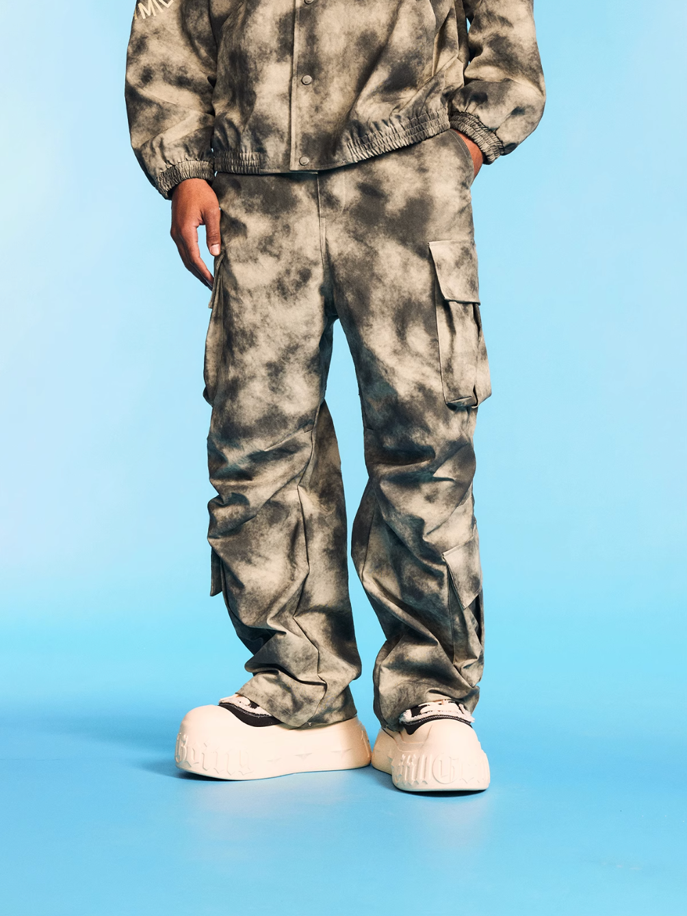 1807 JEFF HAMILTON Tie Dye Work Cargo Pants | Face 3 Face
