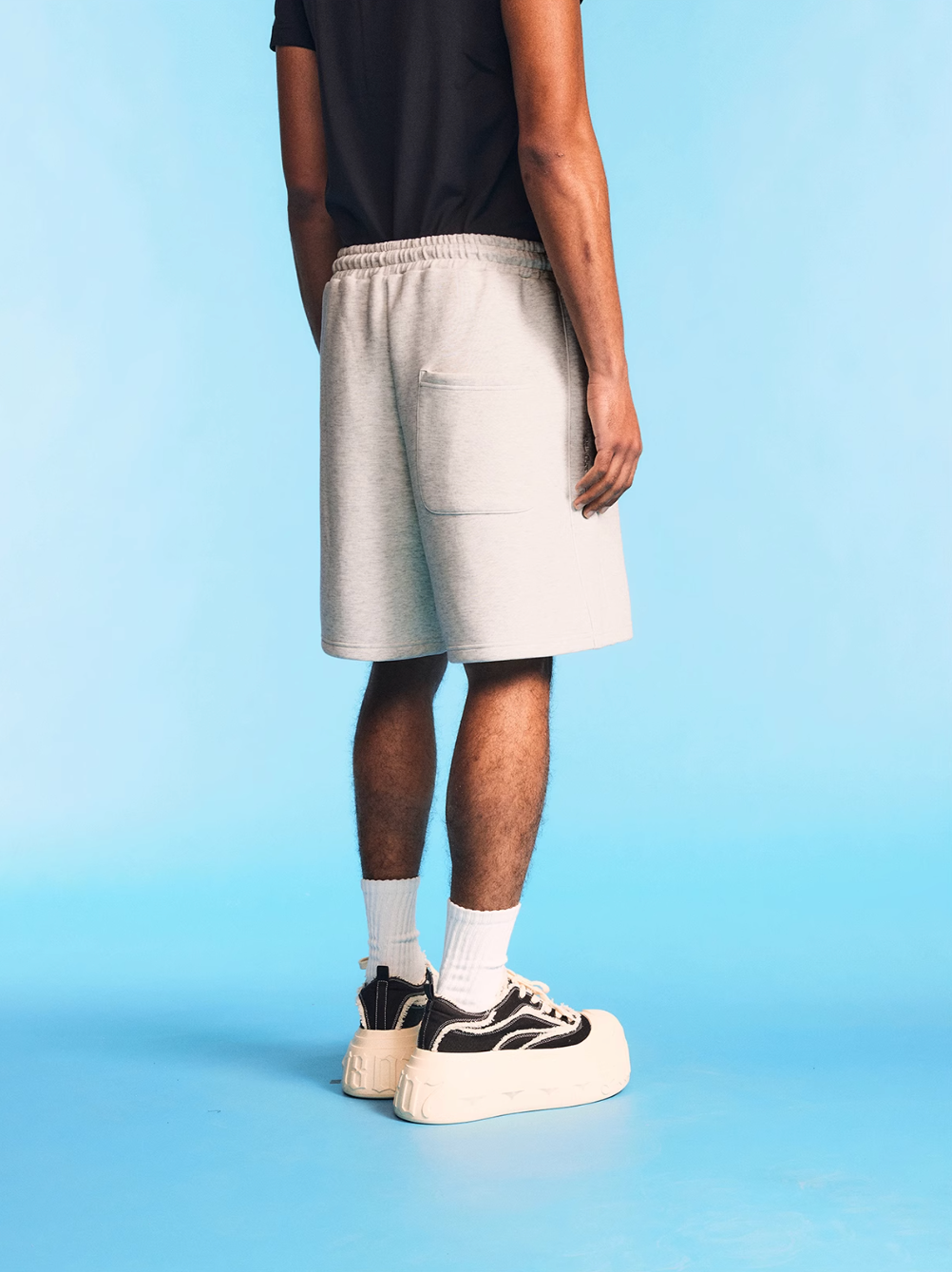 1807 Gothic Logo Embroidered Sweat Shorts | Face 3 Face