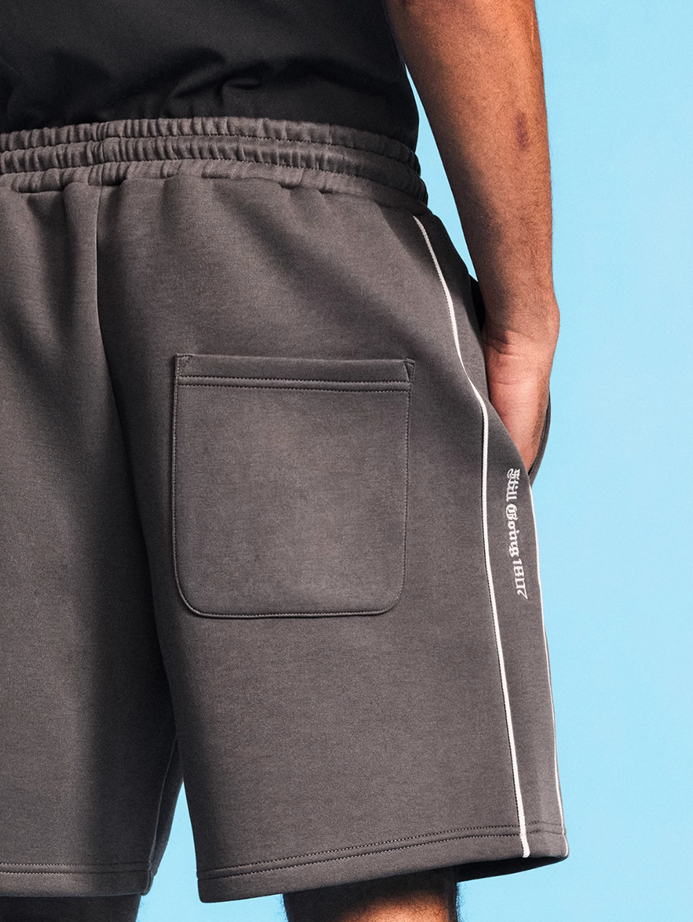 1807 Gothic Logo Embroidered Sweat Shorts | Face 3 Face