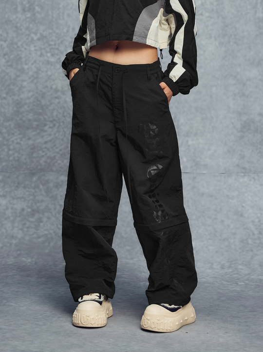 1807 Women’s Gothic Printed Nylon Track Pants | Face 3 Face
