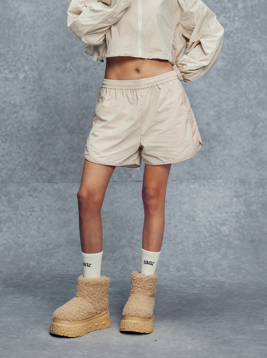 1807 Women’s Mesh Patchwork Track Shorts | Face 3 Face