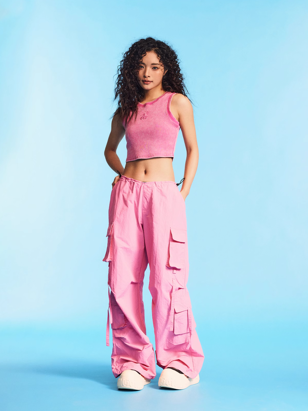 1807 Lightweight Nylon Multi Pocket Cargo Pants | Face 3 Face