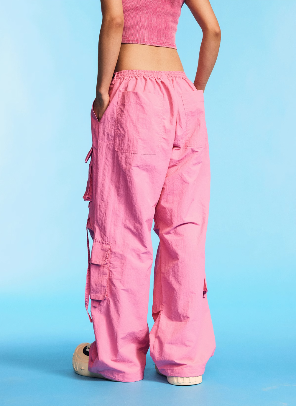 1807 Lightweight Nylon Multi Pocket Cargo Pants | Face 3 Face