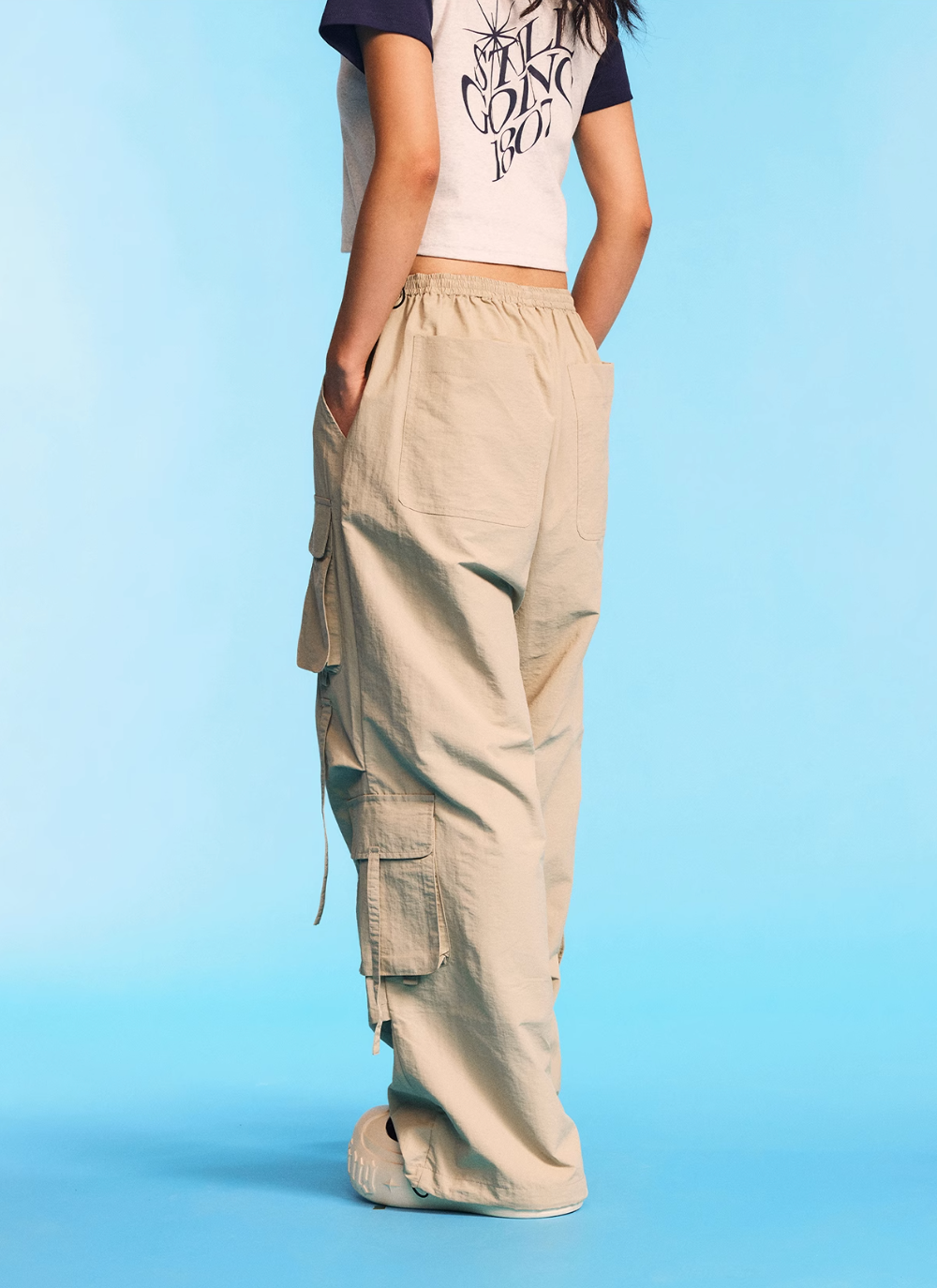 1807 Lightweight Nylon Multi Pocket Cargo Pants | Face 3 Face