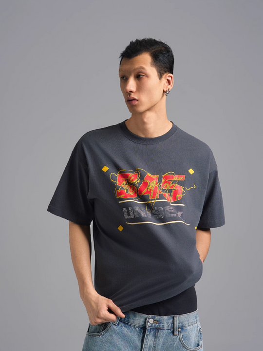 S45 Basic Signature Logo Print Rhinestone Tee | Face 3 Face