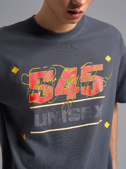 S45 Basic Signature Logo Print Rhinestone Tee | Face 3 Face