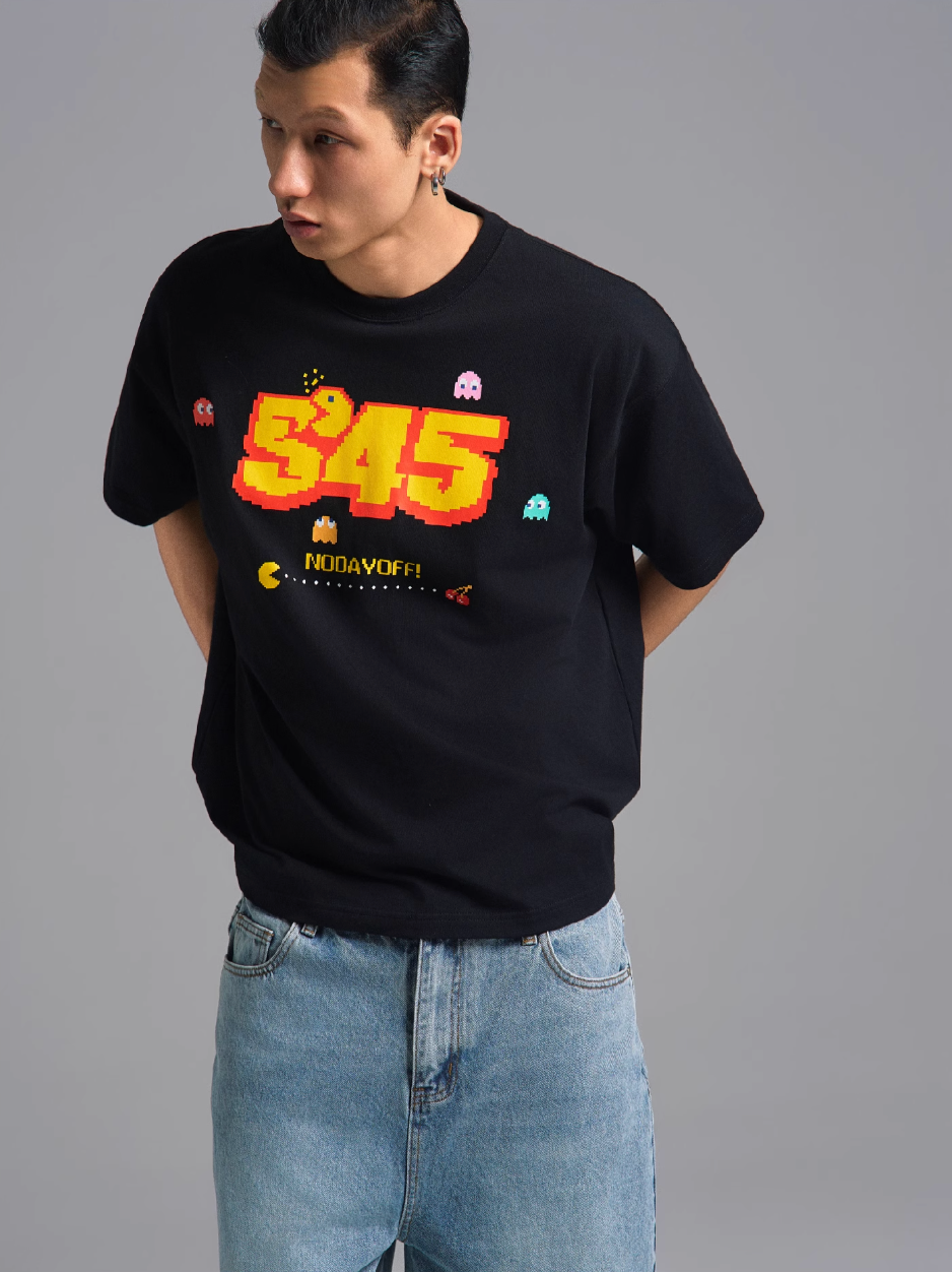 S45 Pacman Game Logo Tee | Face 3 Face