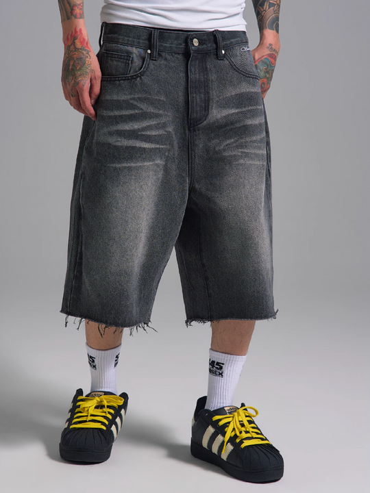 S45 Vintage Washed Denim Shorts | Face 3 Face