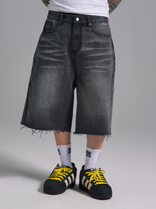 S45 Vintage Washed Denim Shorts | Face 3 Face