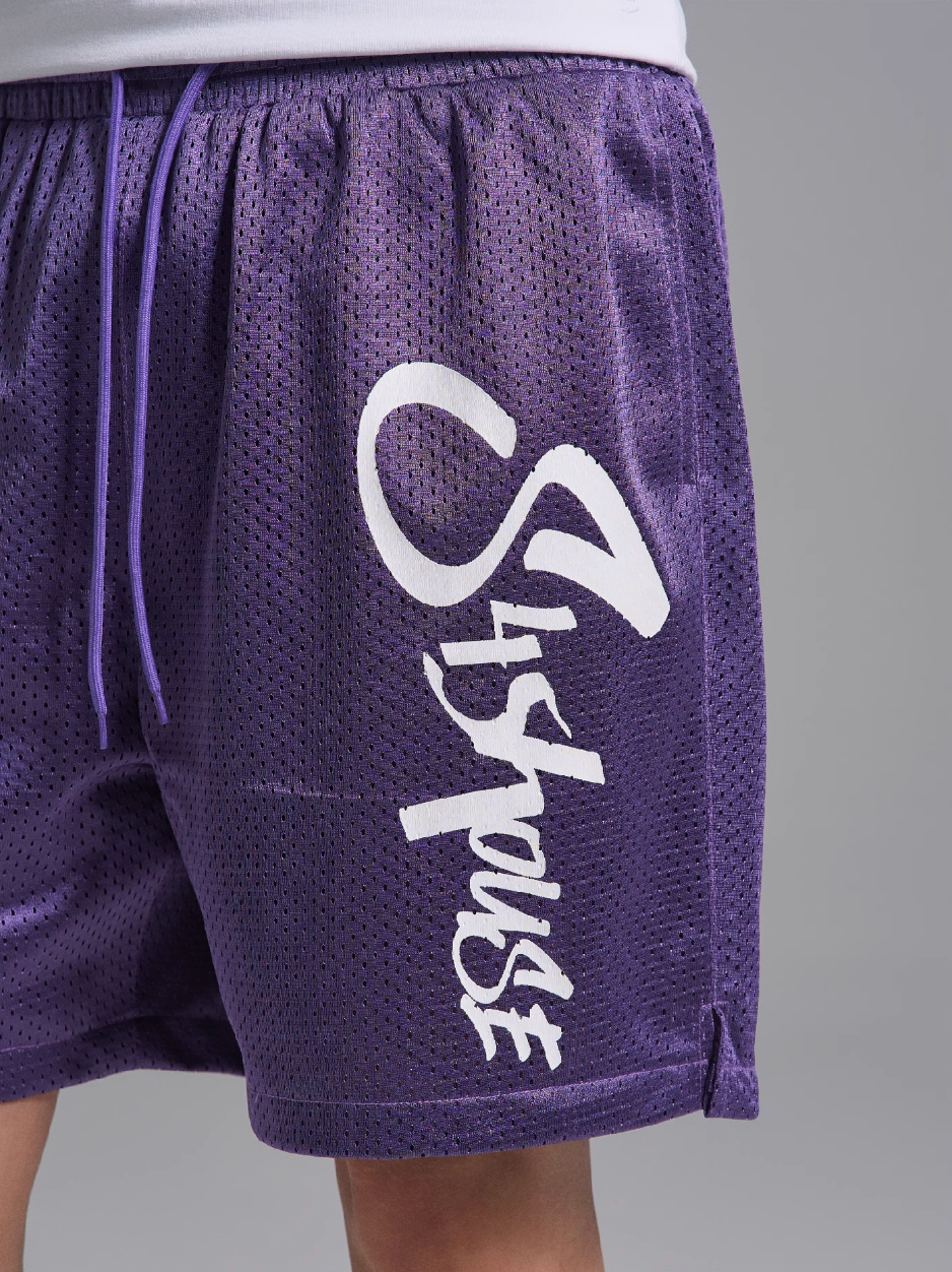 S45 Mesh Logo Print Basketball Shorts | Face 3 Face