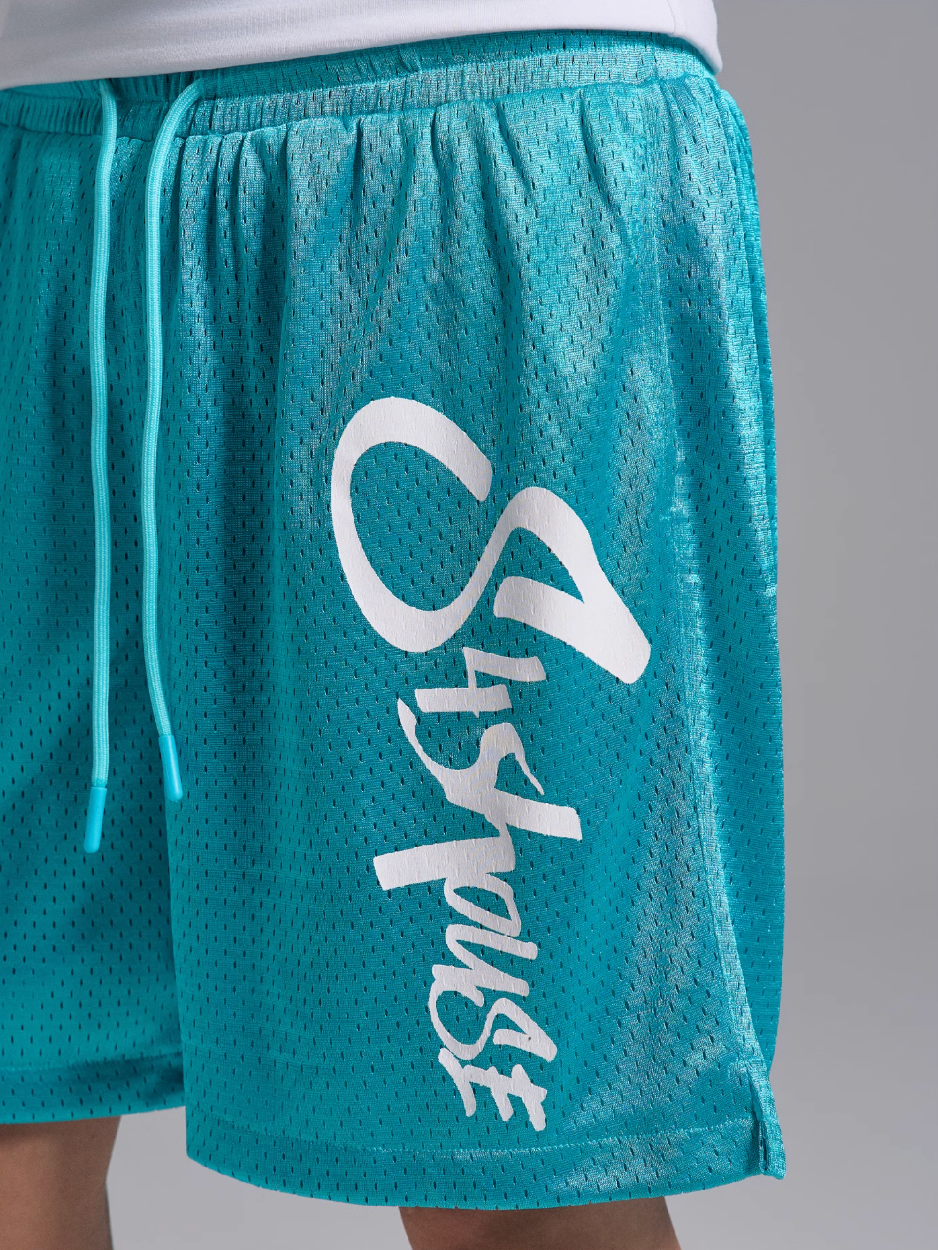 S45 Mesh Logo Print Basketball Shorts | Face 3 Face
