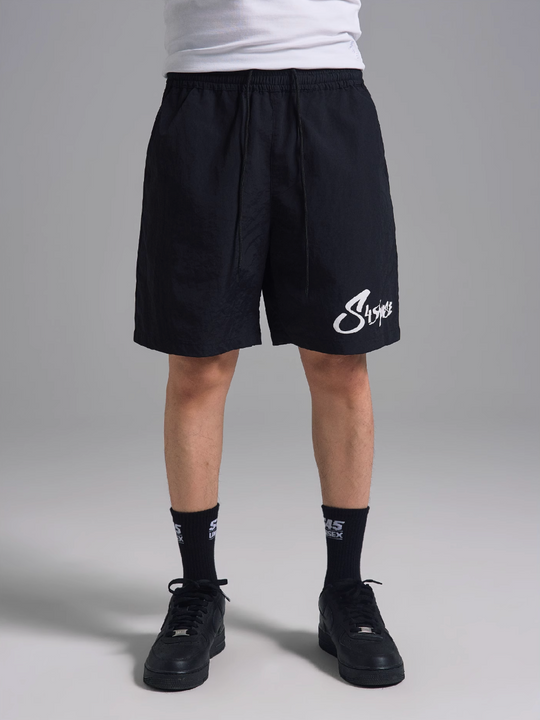 S45 Nylon Logo Print Track Shorts | Face 3 Face