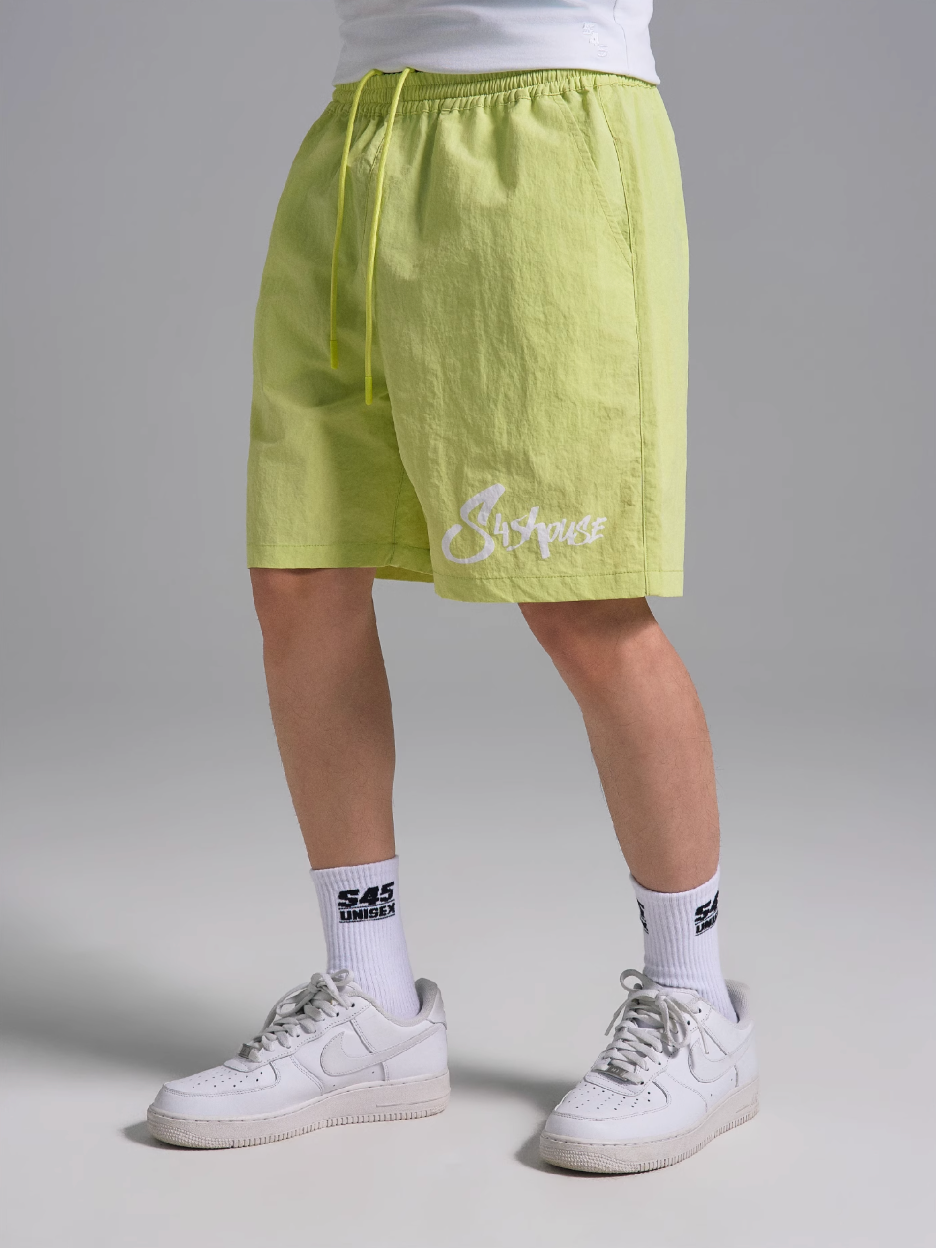 S45 Nylon Logo Print Track Shorts | Face 3 Face