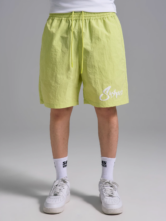 S45 Nylon Logo Print Track Shorts | Face 3 Face