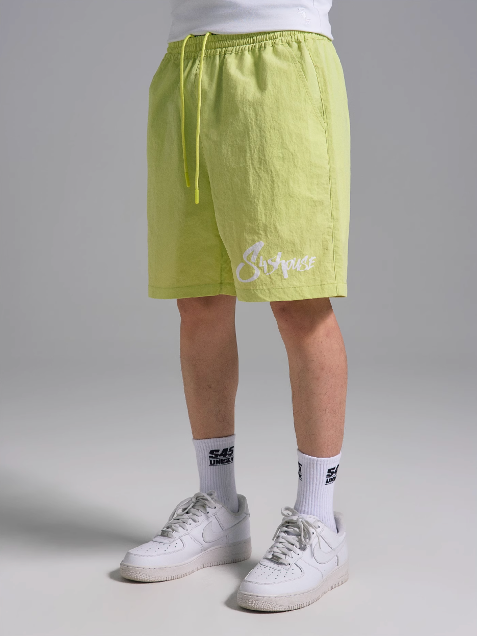 S45 Nylon Logo Print Track Shorts | Face 3 Face