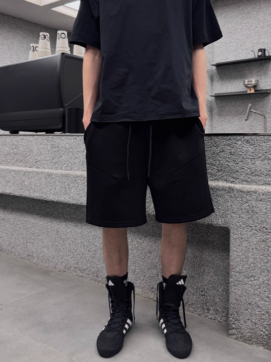 S45 Pleated Sweat Shorts | Face 3 Face