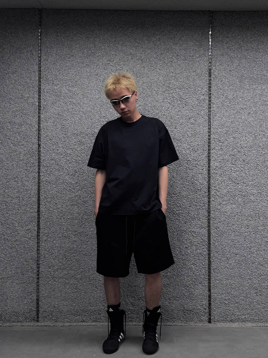 S45 Pleated Sweat Shorts | Face 3 Face