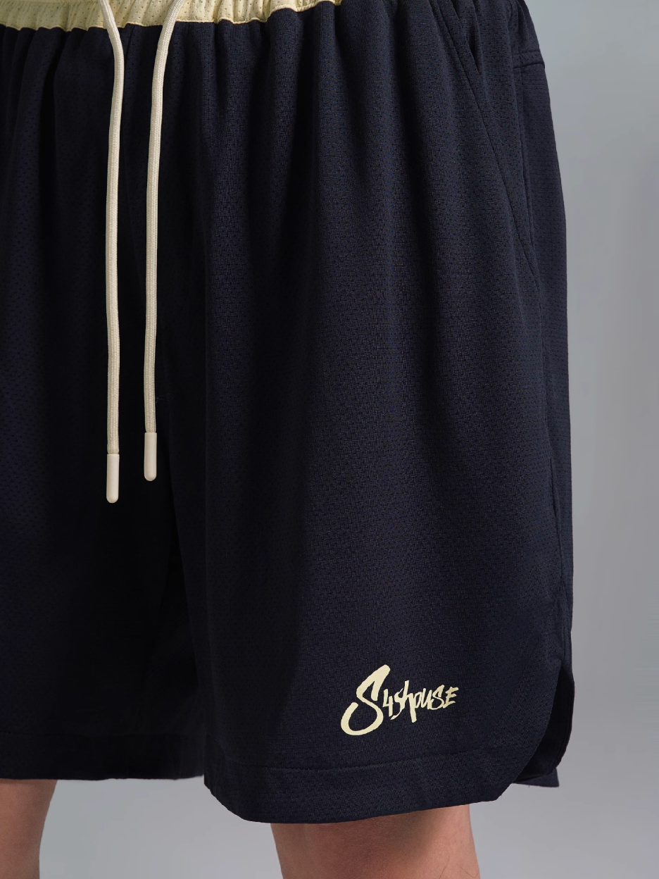 S45 Contrast Color Mesh Basketball Shorts | Face 3 Face