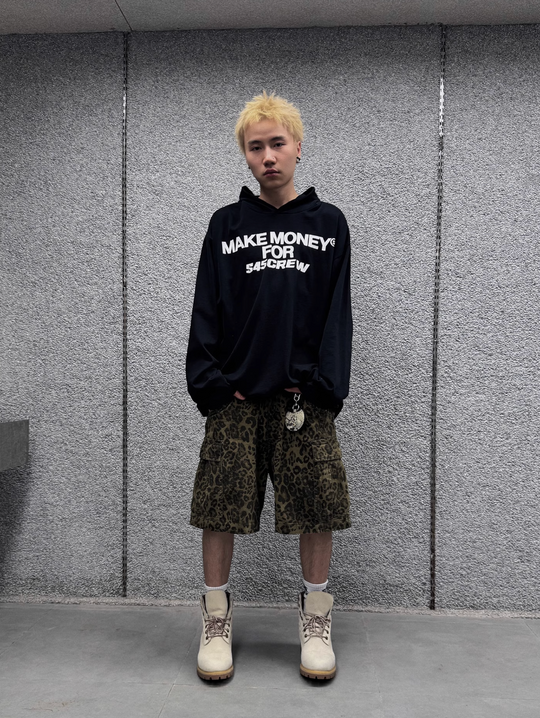 S45 Leopard Cargo Shorts | Face 3 Face