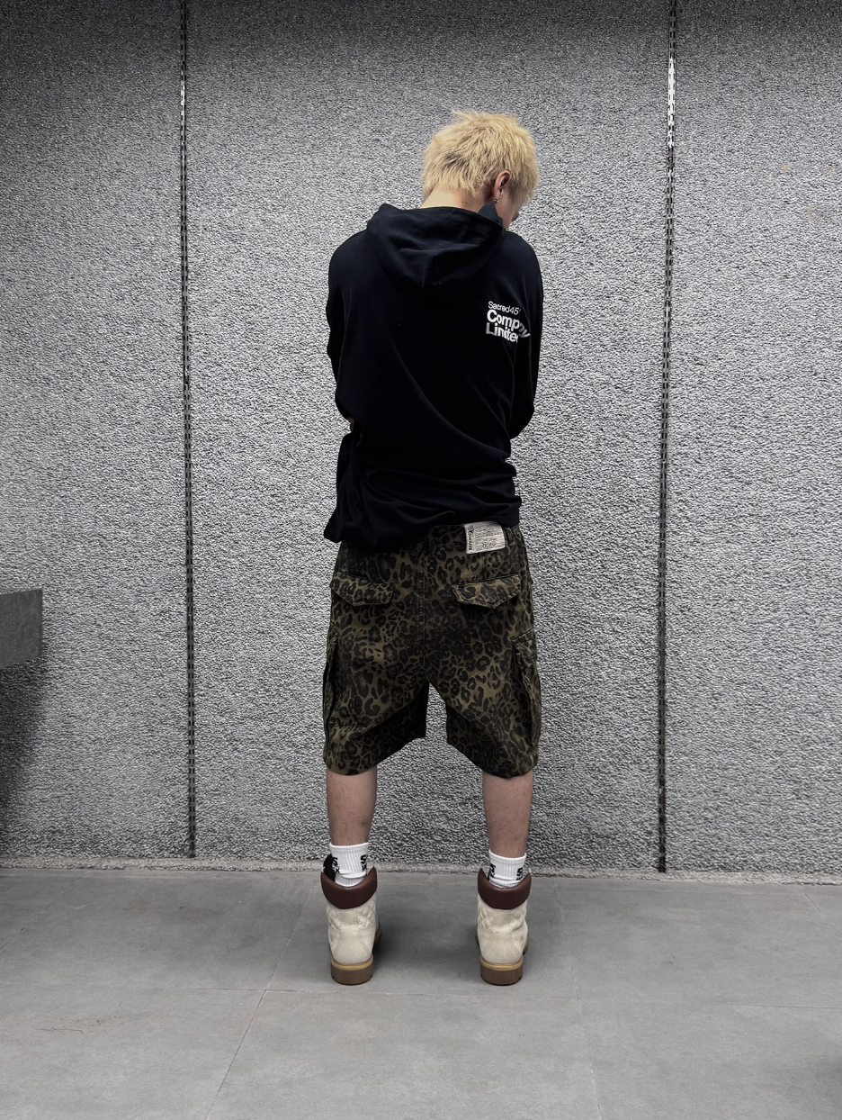 S45 Leopard Cargo Shorts | Face 3 Face