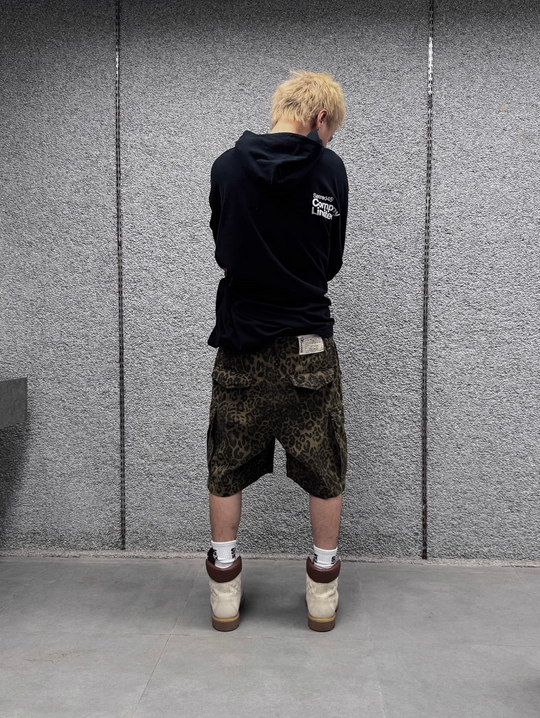 S45 Leopard Cargo Shorts | Face 3 Face