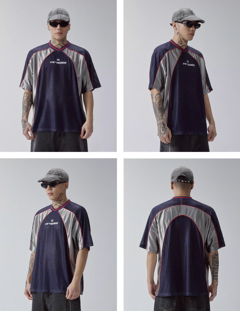 F2CE Contrast Color Mesh Hockey Jersey | Face 3 Face