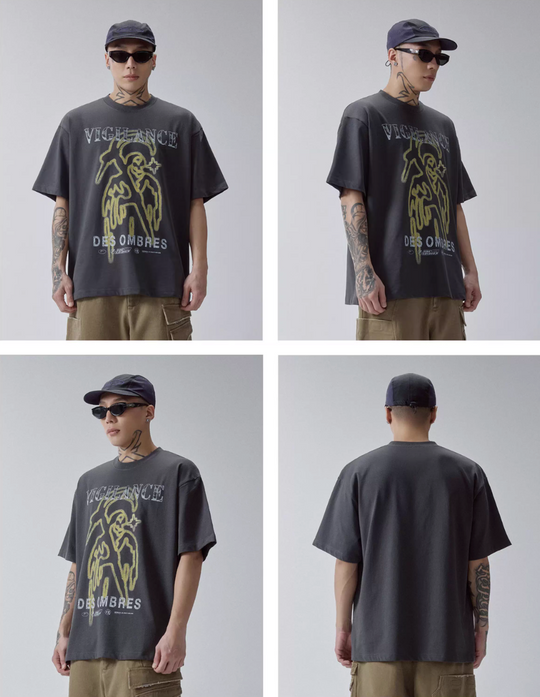 F2CE VIGILANCE Vintage Print Tee | Face 3 Face