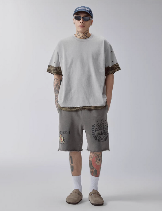 F2CE Deconstructed Layered Camouflage Tee | Face 3 Face
