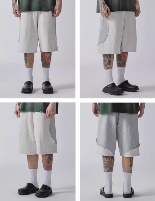 F2CE Rebuilt Layered Sweat Shorts | Face 3 Face