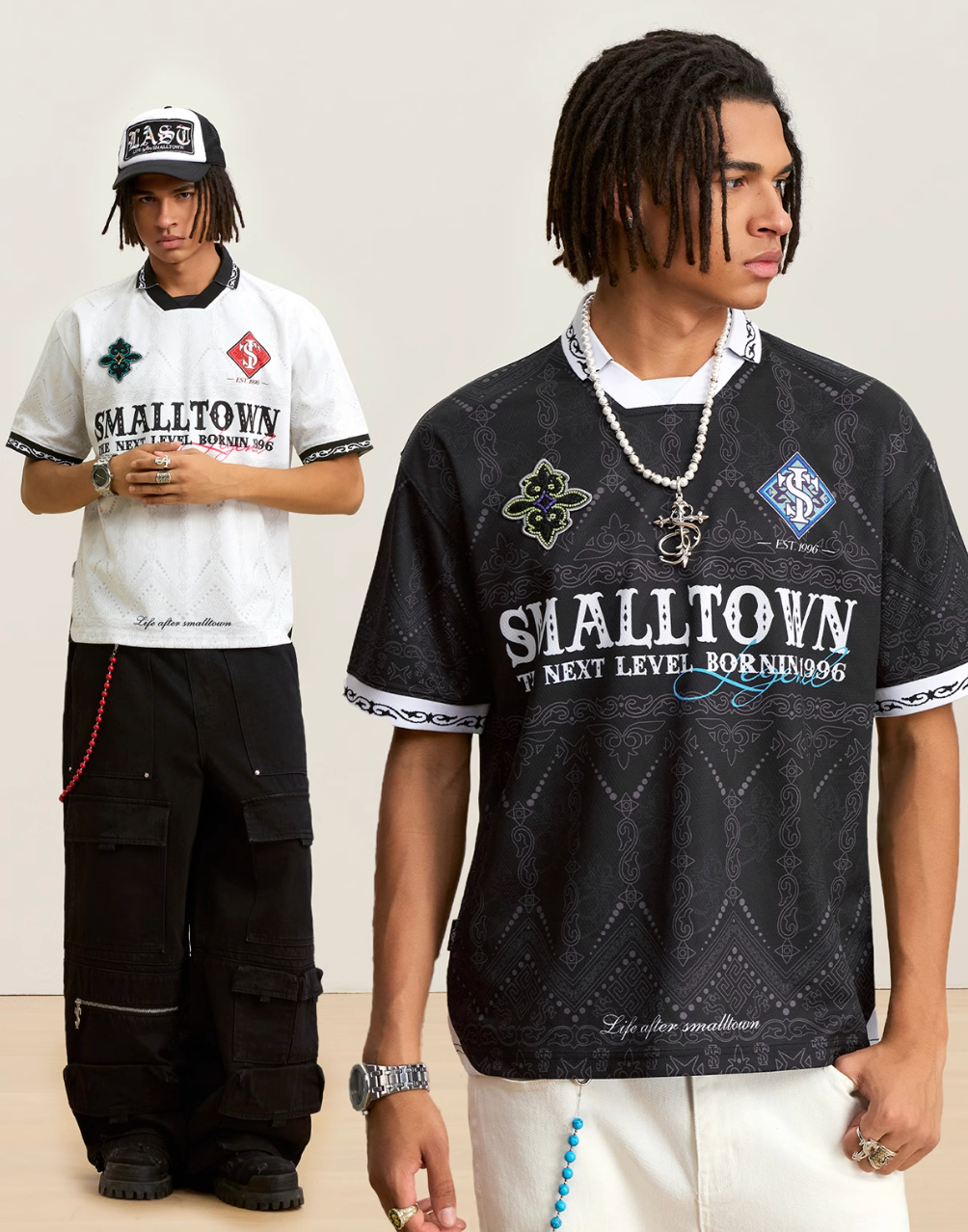 Small Town Kid Ethnic Full Print Soccer Polo Jersey | Face 3 Face