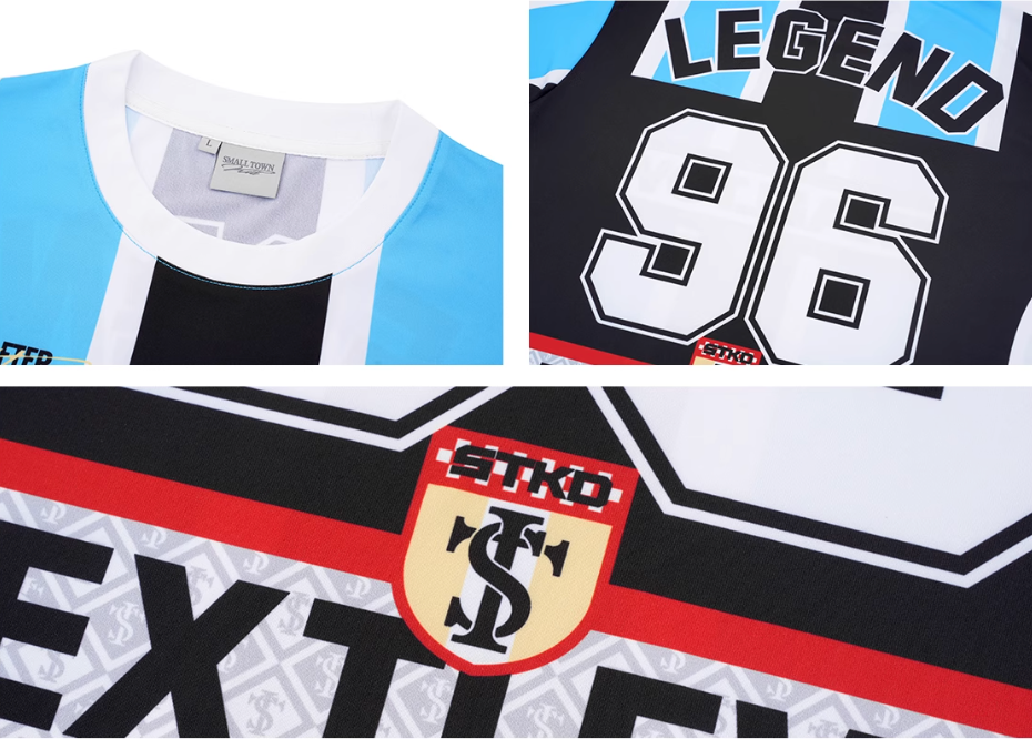 Small Town Kid Striped Soccer Jersey | Face 3 Face