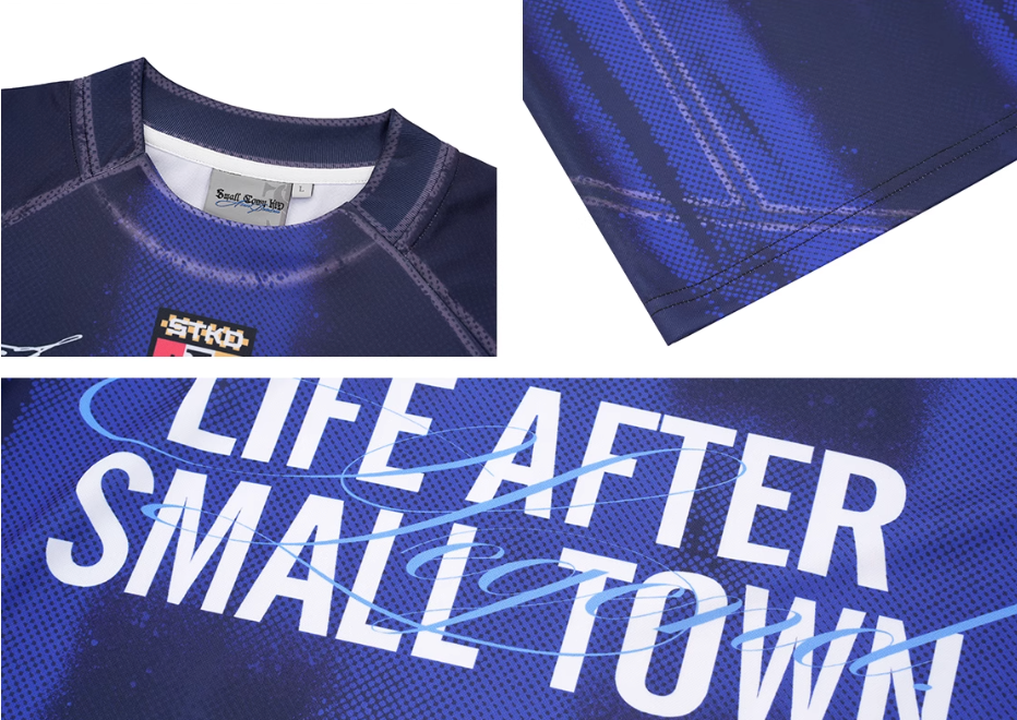 Small Town Kid Gradient Striped Soccer Jersey | Face 3 Face