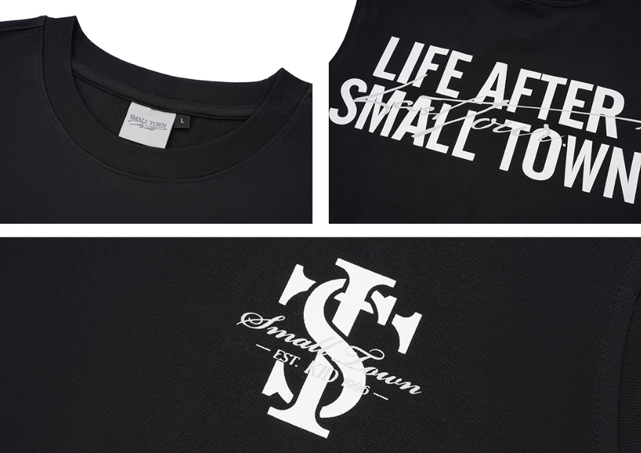 Small Town Kid Logo Print Sleeveless Tee | Face 3 Face