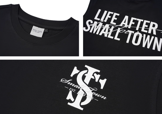 Small Town Kid Logo Print Sleeveless Tee | Face 3 Face