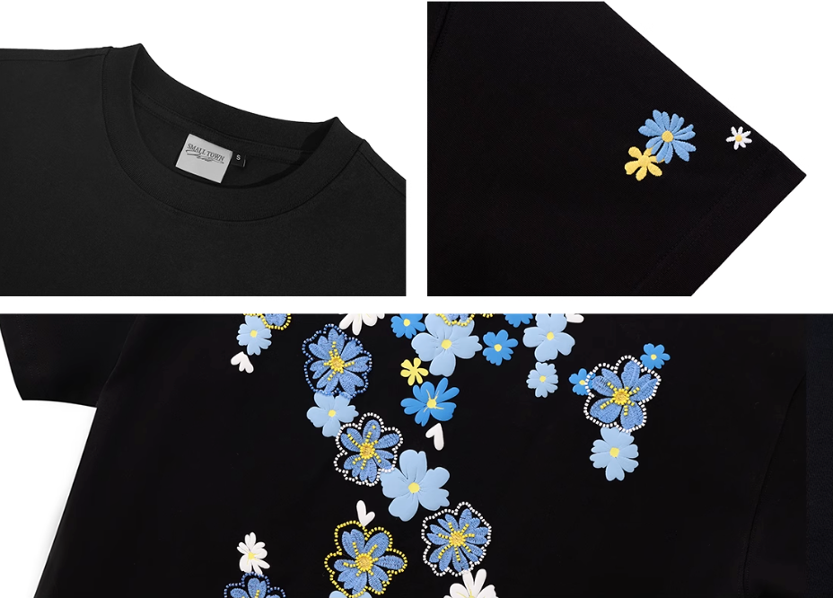 Small Town Kid Daisy Flower Logo Tee | Face 3 Face