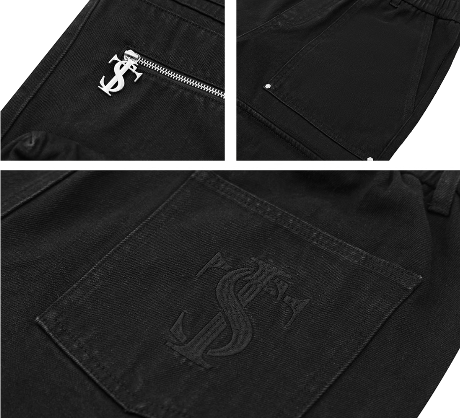 Small Town Kid Multi Pocket Utility Cargo Pants | Face 3 Face