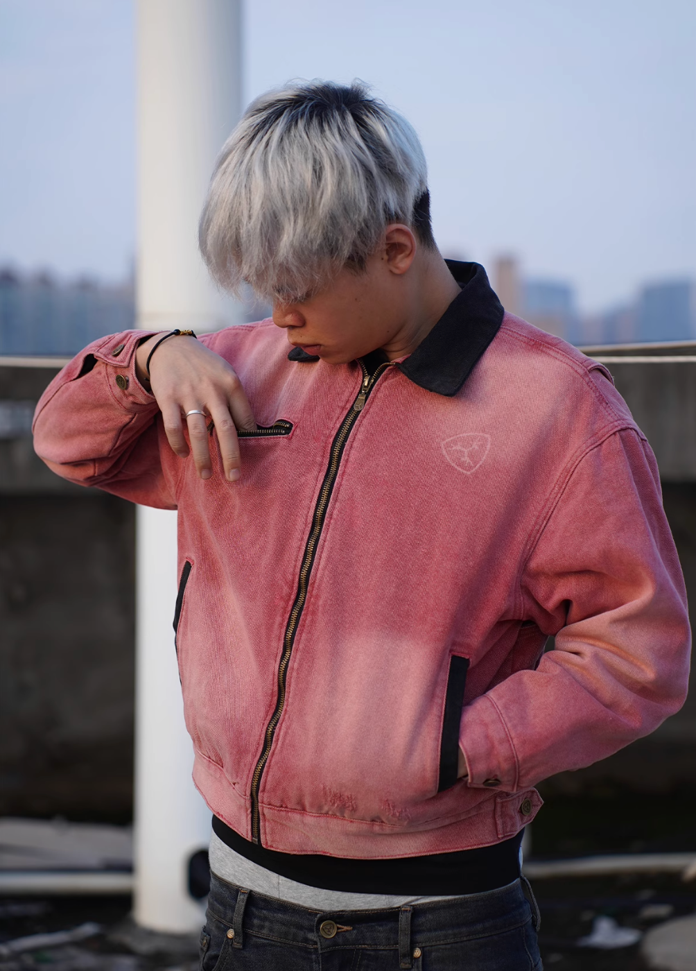 TGFCLUB Washed Detroit Work Jacket | Face 3 Face