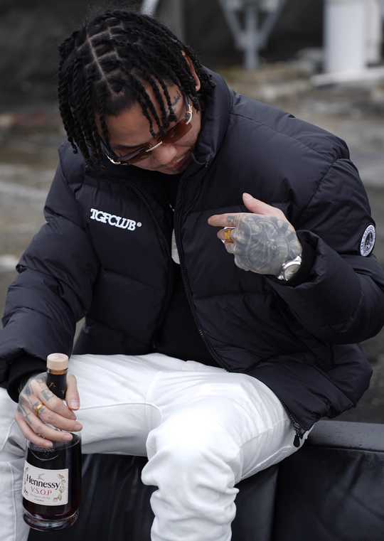 TGFCLUB Embroidered Short Down Jacket | Face 3 Face